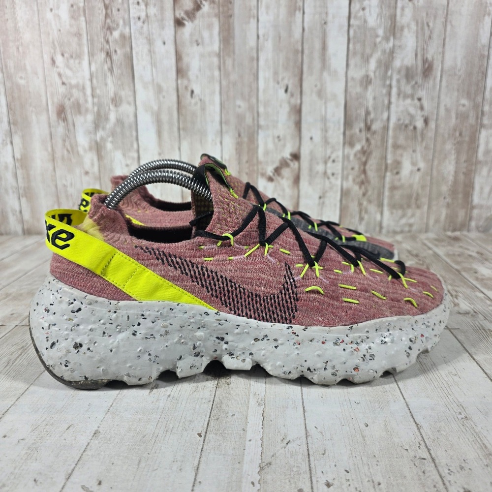Nike Space Hippie 04 Lemon Venom Pink Black Sneakers CD3476-700 Womens 10